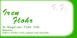 iren flohr business card